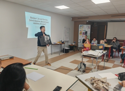 Atelier dessin avec Damien Paccalin