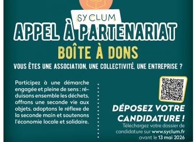 SYCLUM : APPEL A PARTENARIAT // Boîte à dons