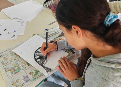 Atelier dessin avec Damien Paccalin