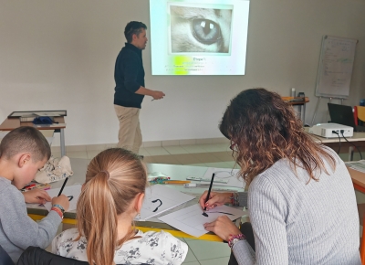 Atelier dessin avec Damien Paccalin