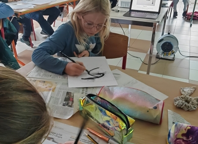 Atelier dessin avec Damien Paccalin