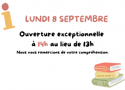 Changement d’horaire à la médiathèque ce vendredi