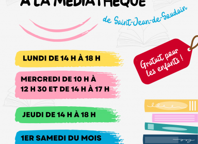 Nouveaux horaires à la médiathèque