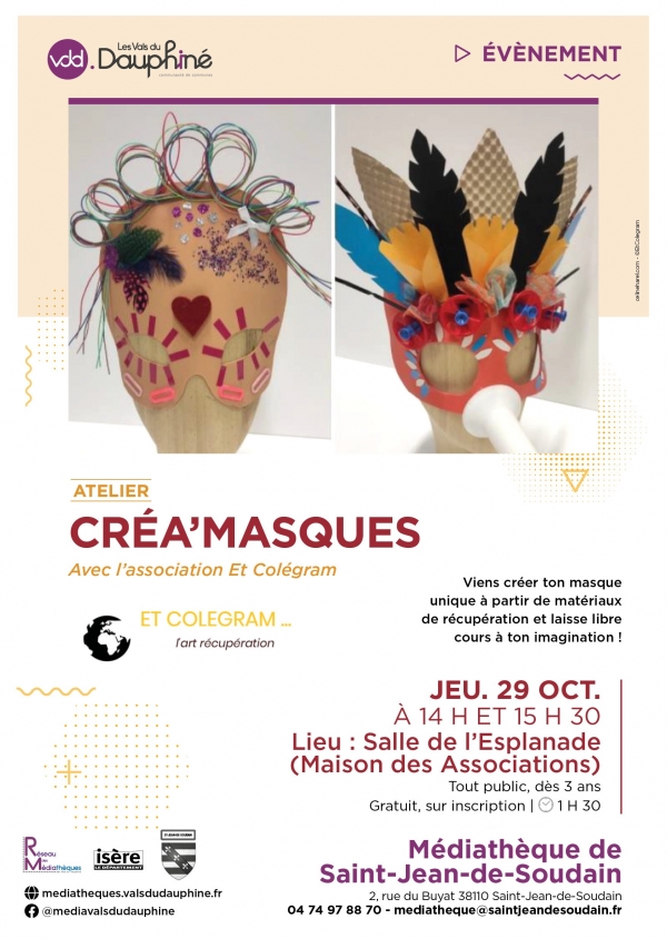 Cr&eacute;a'masques