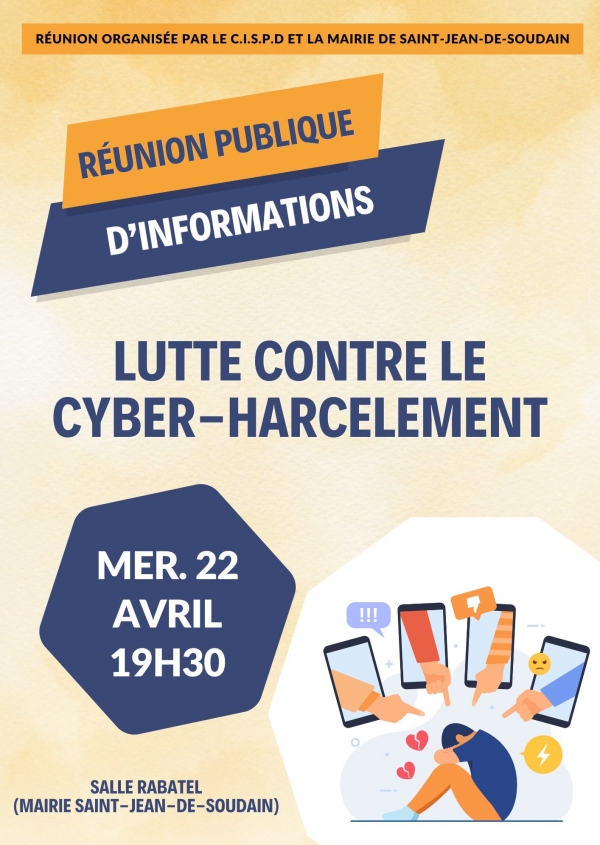 R&Eacute;UNION PUBLIQUE LUTTE CONTRE LE CYBER-HARCELEMENT