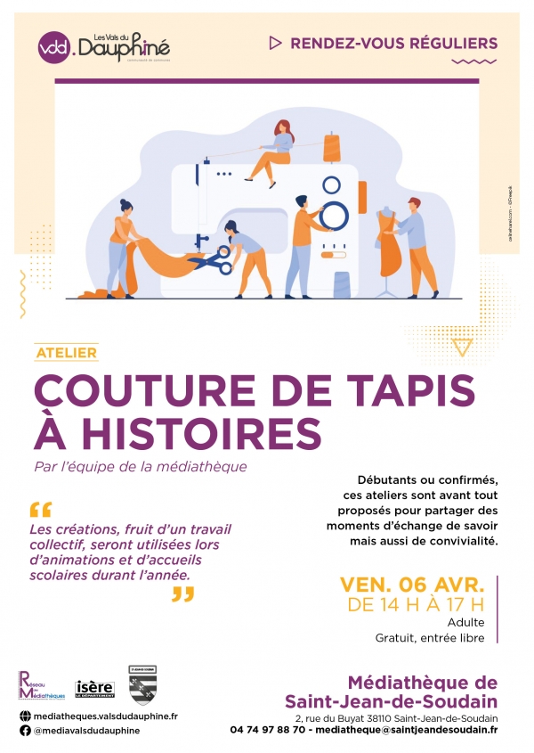 ATELIER COUTURE D'UN TAPIS &Agrave; HISTOIRE