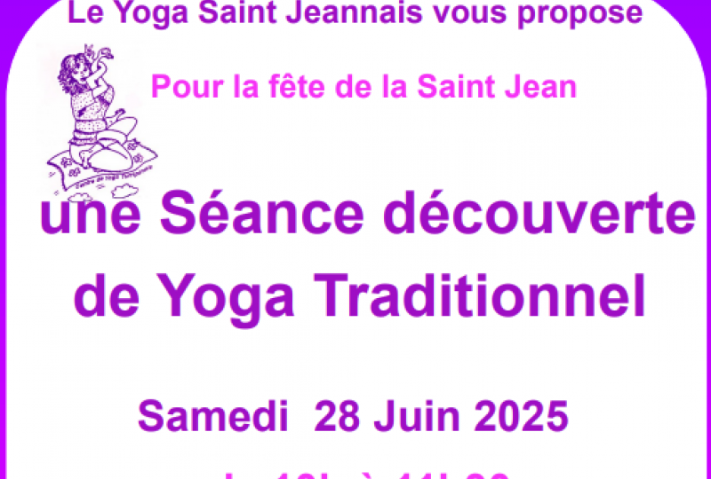 Séance découverte de Yoga Traditionnel