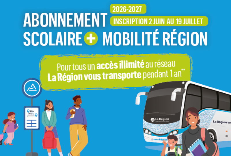 INSCRIPTIONS AU TRANSPORT SCOLAIRE – RENTRÉE 2026