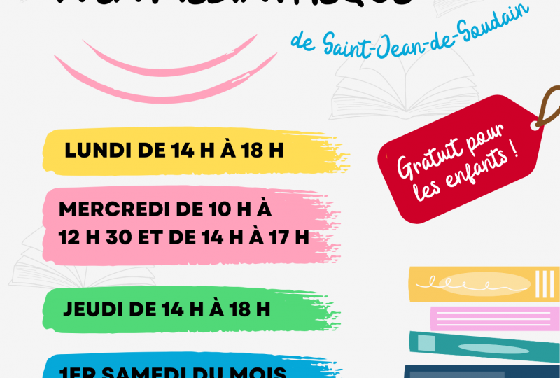 Nouveaux horaires à la médiathèque Nouveaux horaires à la médiathèque