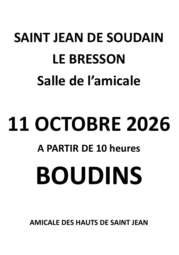 BOUDINS HAUTS DE ST-JEAN BOUDINS HAUTS DE ST-JEAN