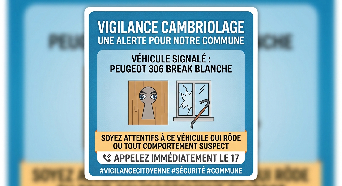 ALERTE VIGILANCE CAMBRIOLAGE ALERTE VIGILANCE CAMBRIOLAGE